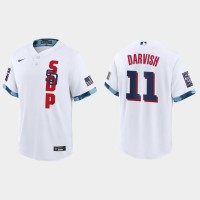 San Diego San Diego Padres #11 Yu Darvish 2021 Mlb All Star Game Fan's Version White Jersey