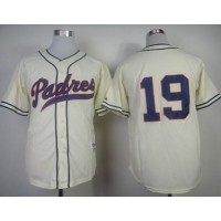 San Diego Padres #19 Tony Gwynn Cream 1948 Turn Back The Clock Stitched MLB Jersey