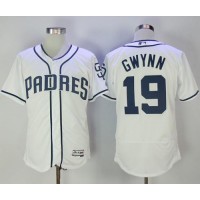 San Diego Padres #19 Tony Gwynn White Flexbase Authentic Collection Stitched MLB Jersey