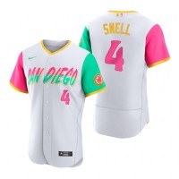 San Diego San Diego Padres #4 Blake Snell 2022 City Connect Men's Nike Authentic Jersey - White