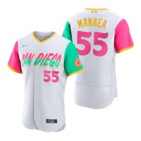 San Diego San Diego Padres #55 Sean Manaea 2022 City Connect Men's Nike Authentic Jersey - White