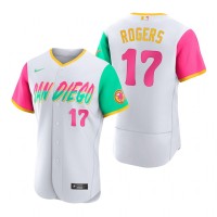 San Diego San Diego Padres #17 Taylor Rogers 2022 City Connect Men's Nike Authentic Jersey - White