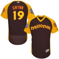 San Diego Padres #19 Tony Gwynn Brown Flexbase Authentic Collection 2016 All-Star National League Stitched MLB Jersey