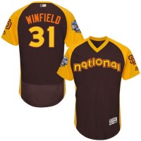 San Diego Padres #31 Dave Winfield Brown Flexbase Authentic Collection 2016 All-Star National League Stitched MLB Jersey