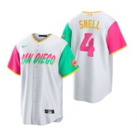 San Diego San Diego Padres #4 Blake Snell 2022 City Connect Men's Nike Games Jersey - White