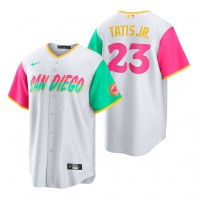 San Diego San Diego Padres #23 Fernando Tatis Jr. 2022 City Connect Men's Nike Games Jersey - White