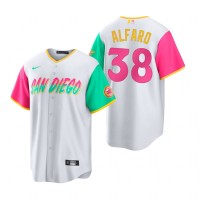 San Diego San Diego Padres #38 Jorge Alfaro 2022 City Connect Men's Nike Games Jersey - White