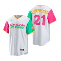 San Diego San Diego Padres #21 Luis Campusano 2022 City Connect Men's Nike Games Jersey - White