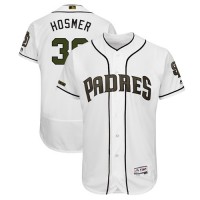 San Diego Padres #30 Eric Hosmer White Flexbase Authentic Collection 2018 Memorial Day Stitched MLB Jersey