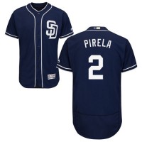 San Diego Padres #2 Jose Pirela Navy Blue Flexbase Authentic Collection Stitched MLB Jersey