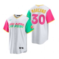 San Diego San Diego Padres #30 Tucupita Marcano 2022 City Connect Men's Nike Games Jersey - White