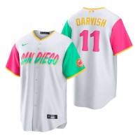 San Diego San Diego Padres #11 Yu Darvish 2022 City Connect Men's Nike Games Jersey - White