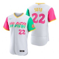 San Diego San Diego Padres #22 Juan Soto 2022 City Connect Men's Nike Authentic Jersey - White