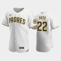 San Diego San Diego Padres #22 Juan Soto White Authentic Home Nike MLB Jersey