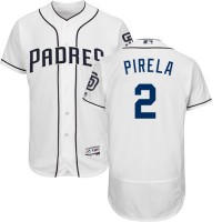 San Diego Padres #2 Jose Pirela White Flexbase Authentic Collection Stitched MLB Jersey