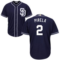 San Diego Padres #2 Jose Pirela Navy Blue New Cool Base Stitched MLB Jersey