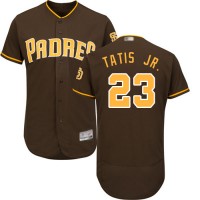 San Diego Padres #23 Fernando Tatis Jr. Brown Flexbase Authentic Collection Stitched MLB Jersey