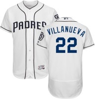San Diego Padres #22 Christian Villanueva White Flexbase Authentic Collection Stitched MLB Jersey
