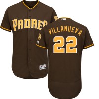 San Diego Padres #22 Christian Villanueva Brown Flexbase Authentic Collection Stitched MLB Jersey