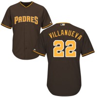 San Diego Padres #22 Christian Villanueva Brown New Cool Base Stitched MLB Jersey