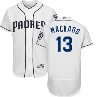 San Diego Padres #13 Manny Machado White Flexbase Authentic Collection Stitched MLB Jersey