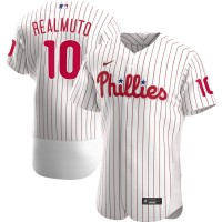 Philadelphia Philadelphia Phillies #10 JT Realmuto Men's Nike White Home 2020 Authentic Player MLB Jersey