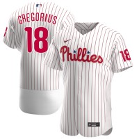 Philadelphia Philadelphia Phillies #18 Didi Gregorius Men's Nike White Alternate 2020 Authentic Player MLB Jersey