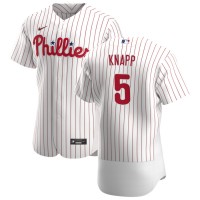 Philadelphia Philadelphia Phillies #5 Andrew Knapp Men's Nike White Home 2020 Authentic Player MLB Jersey