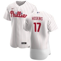 Philadelphia Philadelphia Phillies #17 Rhys Hoskins Men's Nike White Home 2020 Authentic Player MLB Jersey