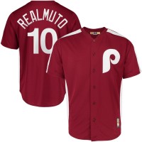 Philadelphia Philadelphia Phillies #10 JT Realmuto Majestic 1979 Saturday Night Special Cool Base Cooperstown Player Jersey Maroon