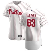 Philadelphia Philadelphia Phillies #63 Mauricio Llovera Men's Nike White Home 2020 Authentic Player MLB Jersey