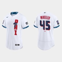 Philadelphia Philadelphia Phillies #45 Zack Wheeler 2021 Mlb All Star Game Authentic White Jersey