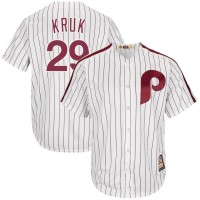 Philadelphia Philadelphia Phillies #29 John Kruk Majestic Cooperstown Collection Cool Base Player Jersey White