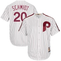 Philadelphia Philadelphia Phillies #20 Mike Schmidt Majestic Cooperstown Collection Cool Base Player Jersey White