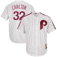 Philadelphia Philadelphia Phillies #32 Steve Carlton Majestic Cooperstown Collection Cool Base Player Jersey White