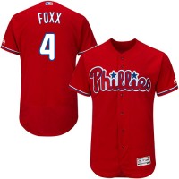 Philadelphia Phillies #4 Jimmie Foxx Red Flexbase Authentic Collection Stitched MLB Jersey