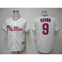Philadelphia Phillies #9 Domonic Brown Cream Cool Base Stitched MLB Jersey