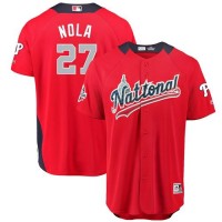 Philadelphia Phillies #27 Aaron Nola Red 2018 All-Star National League Stitched MLB Jersey