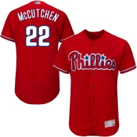 Philadelphia Phillies #22 Andrew McCutchen Red Flexbase Authentic Collection Stitched MLB Jersey