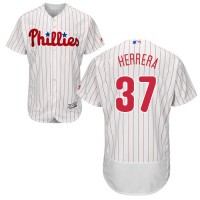 Philadelphia Phillies #37 Odubel Herrera White(Red Strip) Flexbase Authentic Collection Stitched MLB Jersey