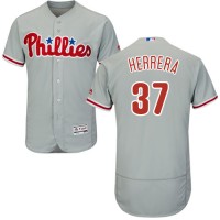 Philadelphia Phillies #37 Odubel Herrera Grey Flexbase Authentic Collection Stitched MLB Jersey