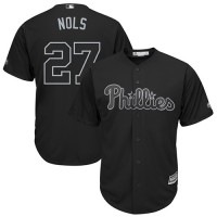 Philadelphia Phillies #27 Aaron Nola Black 