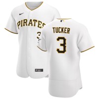 Pittsburgh Pittsburgh Pirates #3 Cole Tucker Men's Nike White Home 2020 Authentic Player MLB Jersey