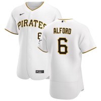 Pittsburgh Pittsburgh Pirates #6 Anthony Alford Men's Nike White Home 2020 Authentic Player MLB Jersey