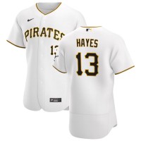 Pittsburgh Pittsburgh Pirates #13 Ke'Bryan Hayes Men's Nike White Home 2020 Authentic Player MLB Jersey