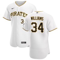 Pittsburgh Pittsburgh Pirates #34 Trevor Williams Men's Nike White Home 2020 Authentic Player MLB Jersey