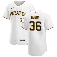 Pittsburgh Pittsburgh Pirates #36 Jose Osuna Men's Nike White Home 2020 Authentic Player MLB Jersey