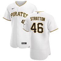 Pittsburgh Pittsburgh Pirates #46 Chris Stratton Men's Nike White Home 2020 Authentic Player MLB Jersey