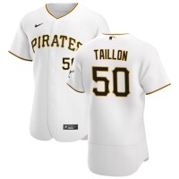 Pittsburgh Pittsburgh Pirates #50 Jameson Taillon Men's Nike White Home 2020 Authentic Player MLB Jersey