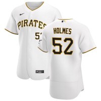 Pittsburgh Pittsburgh Pirates #52 Clay Holmes Men's Nike White Home 2020 Authentic Player MLB Jersey